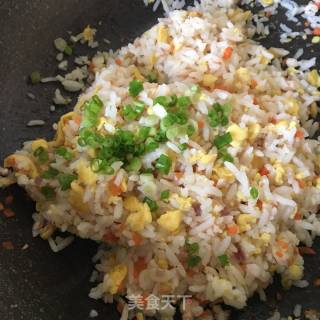 Fried Rice with Onion and Shrimp recipe