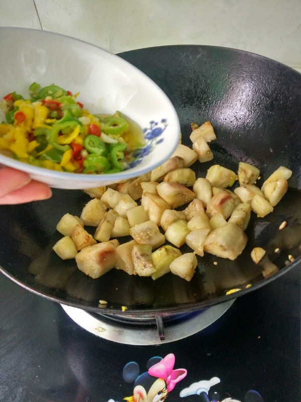 Fried Eggplant with Salted Egg Yolk recipe