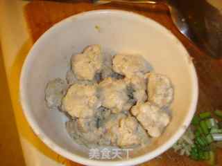Grilled Tofu with Chicken and Fish Meatballs recipe