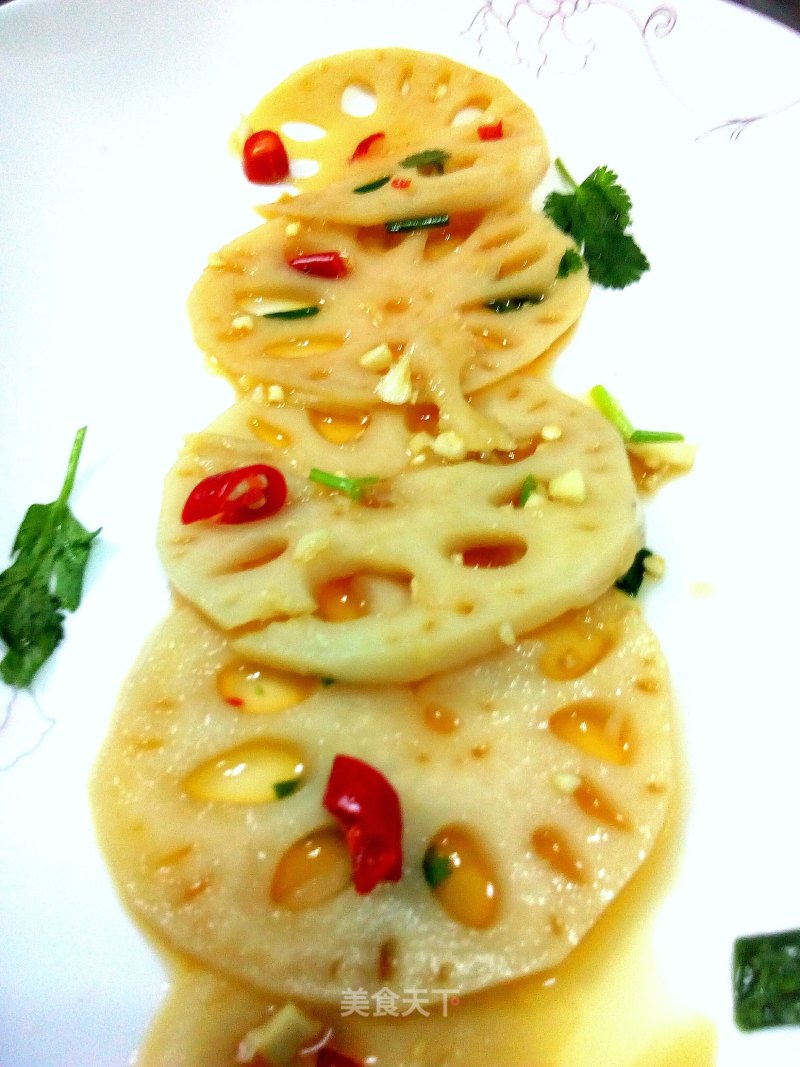 Hot and Sour Lotus Root Slices recipe