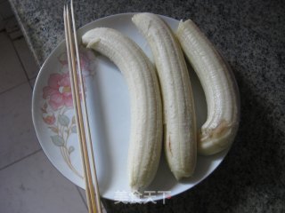 Three-color Fried Banana recipe