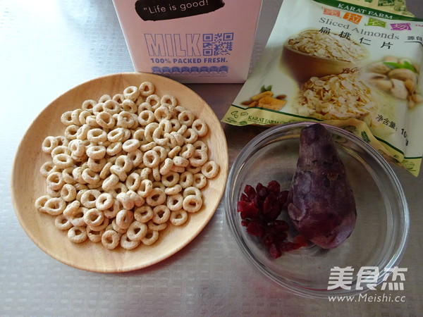 Purple Sweet Potato Almond Cereal Breakfast Milk recipe
