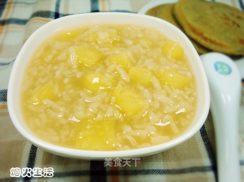 Pineapple Brown Sugar Rice Porridge recipe