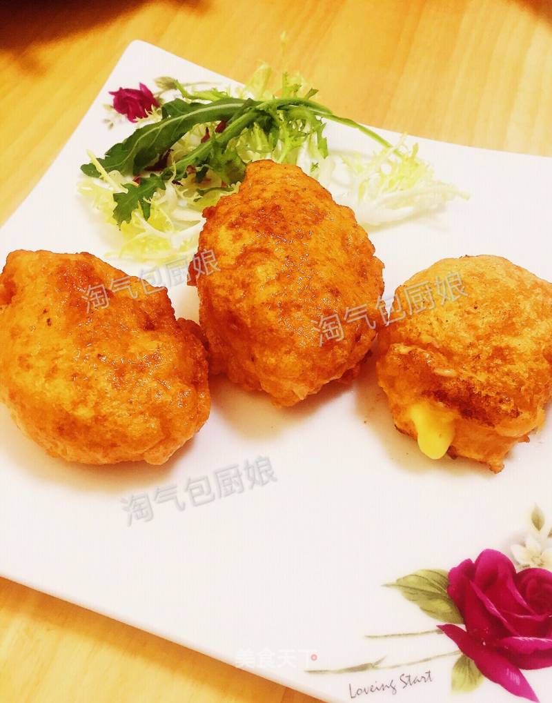 Cheese Fried Shrimp Cakes recipe