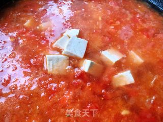 #蛋#shrimp and Tomato Tofu Egg Soup recipe