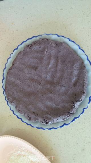 Black Rice Bean Paste Coconut Cake recipe