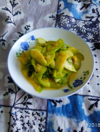 Vegetarian Fried Horned Melon recipe