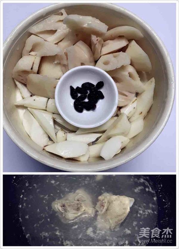 Big Bone Stewed Yam, Lotus Root and Wolfberry Soup recipe