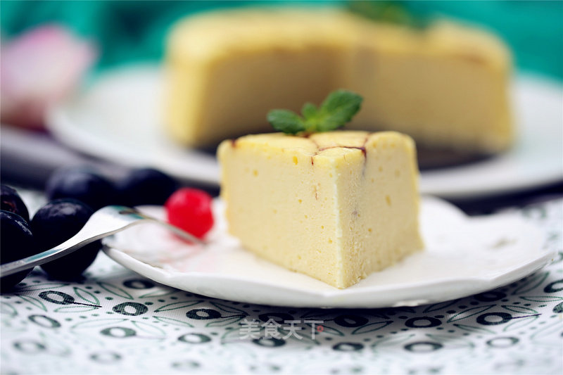 #aca烤明星大赛#oil-free Chiba Pattern Cheesecake recipe