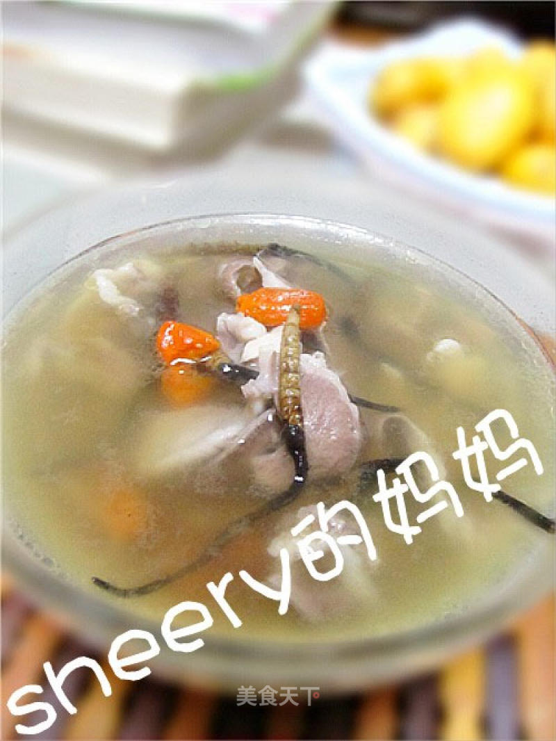 Cordyceps and Chinese Wolfberry Pig Heart Soup recipe