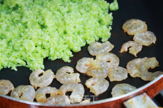 Fried Rice with Shrimp and Jade recipe