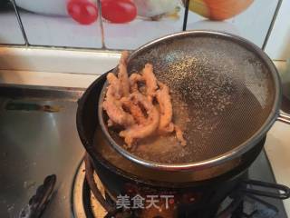 #trust之美#fried Squid Mustard recipe