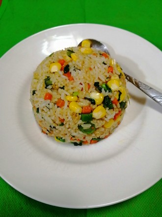 Simple and Delicious~~ Fried Rice with Mixed Vegetables recipe