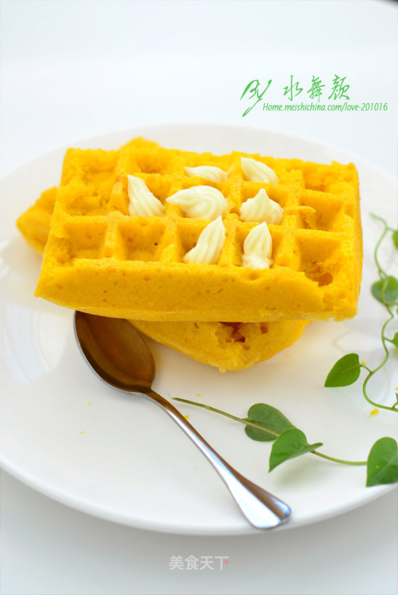 [pumpkin Waffles] The Warmest Color in this Season recipe