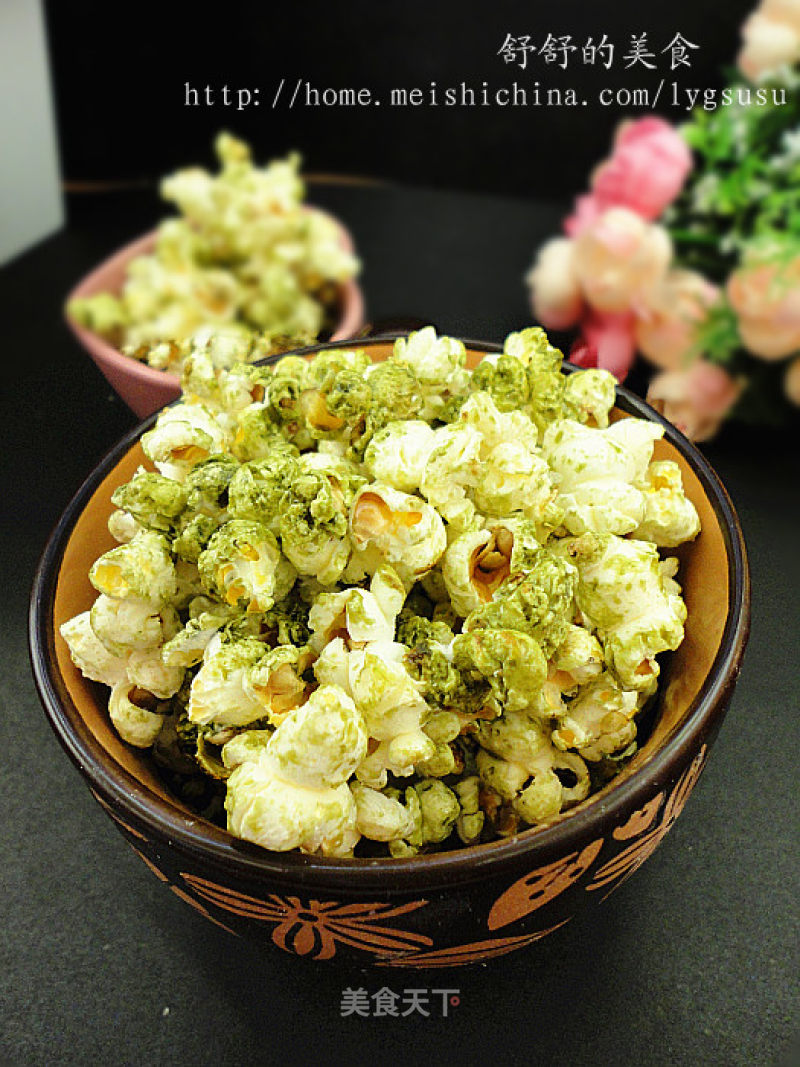 Healthy Matcha Popcorn recipe