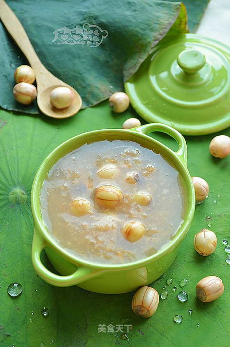 A Refreshing Health Porridge in Summer [lotus Leaf and Lotus Seed Porridge]