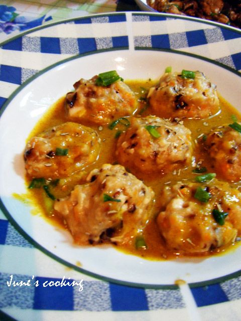Curry Vegetable Tofu Meatballs recipe
