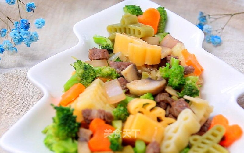 Stir-fried Traffic Noodles with Mixed Vegetables recipe