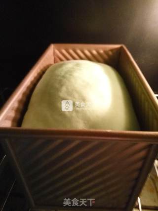 #aca烤明星大赛# Matcha Christmas Tree Toast Cake recipe