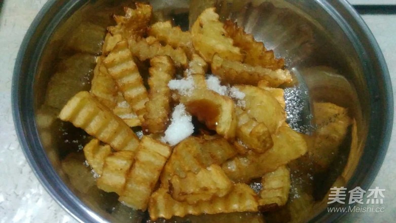 Fried Potatoes with Cold Dressing recipe