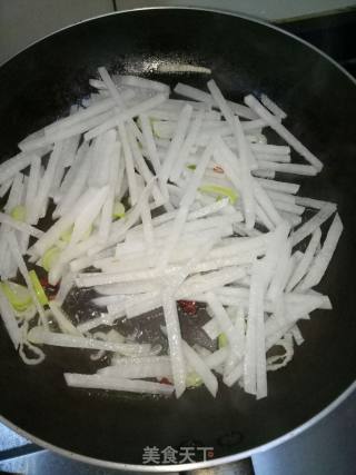 Stir-fried Shredded Radish recipe