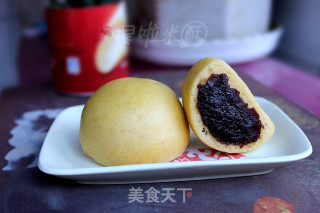 Sweet and Sweet, Thriving-pumpkin Bean Paste Buns recipe