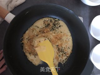Egg Yolk Pork Floss Seaweed Snowflake Crisp recipe