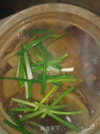 Braised Radish with Trotters recipe