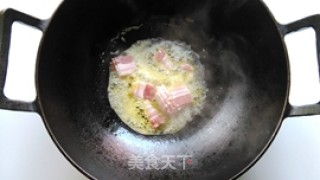 Stir-fried Bacon with Green Garlic and Bamboo Shoots recipe