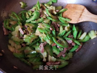 Char Siew and Stir-fried Bitter Gourd recipe