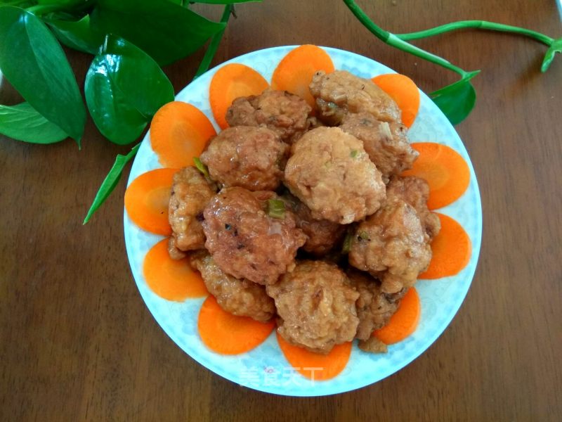 Braised Chicken Tofu Meatballs recipe