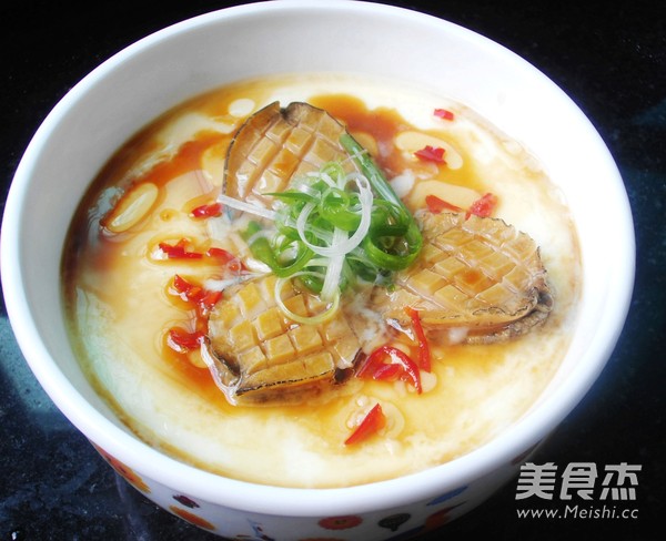 Steamed Egg with Baby Abalone recipe