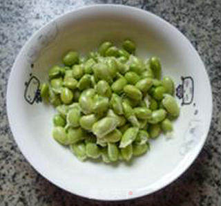 Fried Mustard Slices, Winter Bamboo Shoots and Edamame recipe