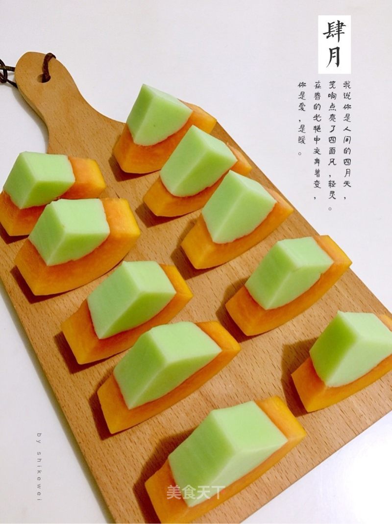 #aca烤明星大赛# Apple-flavored Papaya Milk recipe