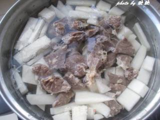 Pork Lung with White Radish recipe