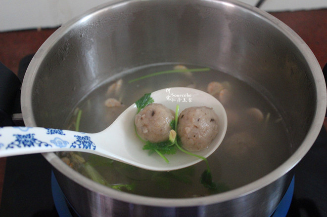 Shrimp, Mushroom and Lotus Root Meatballs recipe