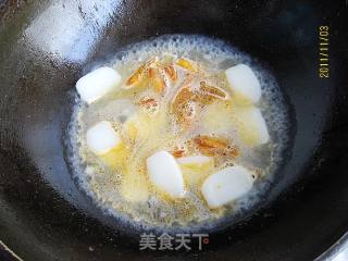 Shrimp Head Rape Boiled Rice Cake recipe