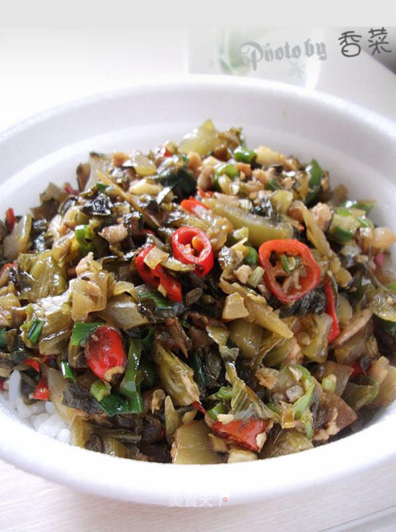 Fried Minced Pork with Sauerkraut recipe