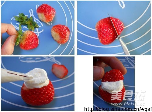 Strawberry Santa recipe