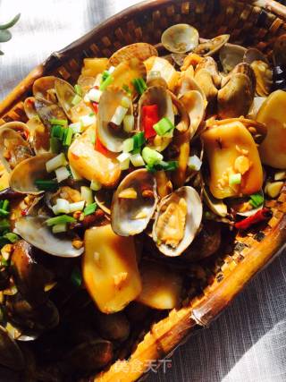 Flower Clam Rice Cake recipe