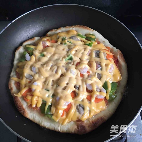 Pan Seafood Pizza recipe