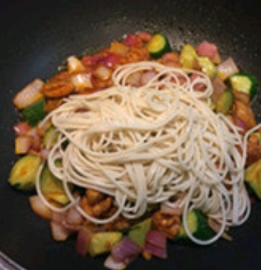 Onion Chicken Noodle recipe