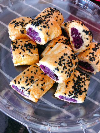 Unsweetened Purple Sweet Potato, Red Bean and Coix Seed Crisp recipe