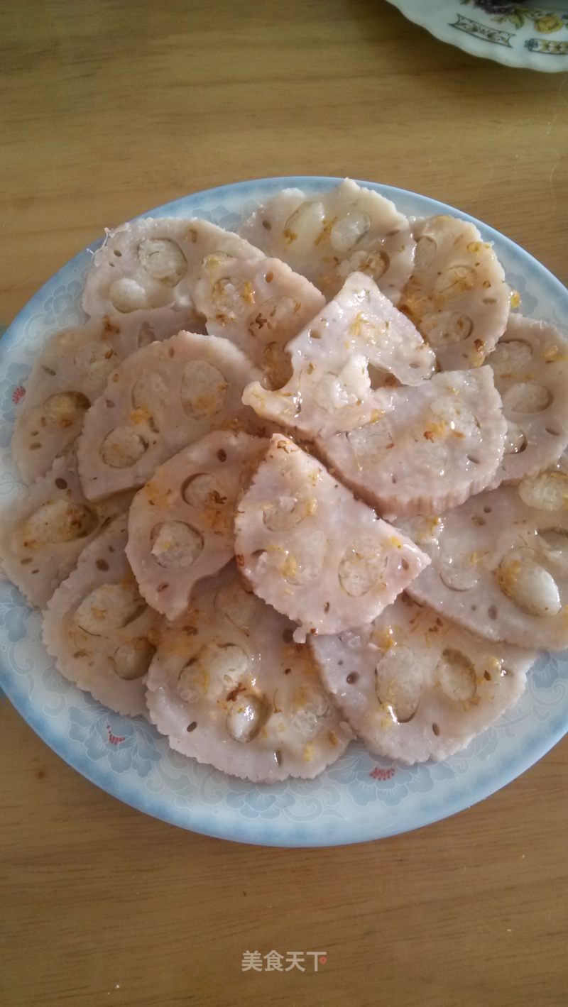 #妈妈的味# Osmanthus Glutinous Rice Lotus Root recipe