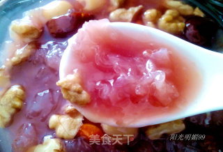 Purple Sweet Potato Nourishing Tremella Soup recipe