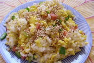 Fried Rice with Pepper and Egg recipe