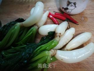 Vegetarian Stir-fried White Radish Cherry recipe
