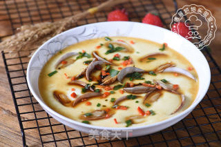 Flower Clam Steamed Custard recipe