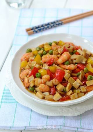 [colorful Shrimp and Vegetables] Let The Colorful Dishes Light Up Your Colorful Mood for The Day recipe