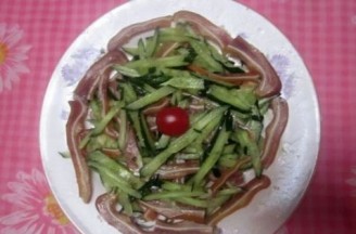 Pig Ears Mixed with Cucumber recipe